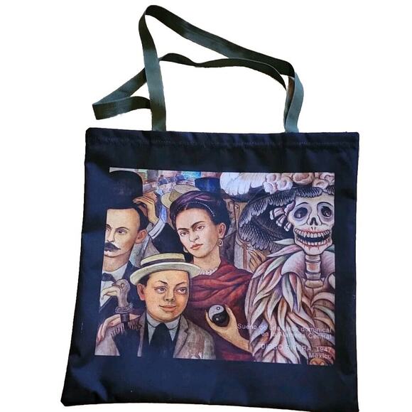 NEW Frida Kahlo Zip Tote 16x16 Good For Travel Water Repellant - Picture 1 of 3